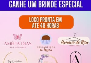 Eu vou fazer sua logomarca em 48horas + Brinde.
