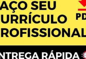 Eu vou criar um currículo de trabalho para você
