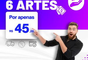 Eu vou fazer 06 artes de qualidade para você