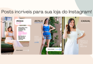 Eu vou fazer 3 post para sua loja do instagram feed/story