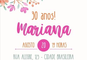 Eu vou fazer Convites de aniversário e casamentos