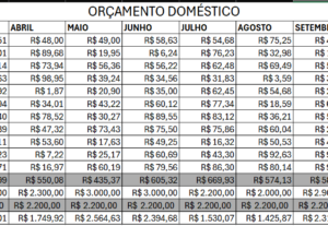 Eu vou fazer uma planilha no Excel como você quiser