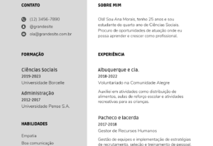 Eu vou entregar um modelo de currículo irresistível