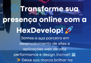 Eu vou fazer um aplicação web