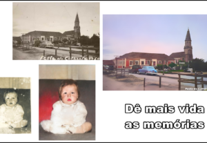 Eu vou restaurar a sua foto preto e branco e colorizar ela.