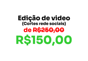 Eu vou Editar seus vídeo para rede social