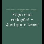 Eu vou Criar redações de 600 palavras