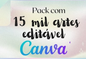 Eu vou enviar um super pack de artes editáveis com canva 15m...