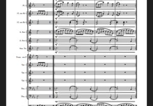 Eu vou escrever um arranjo musical para você