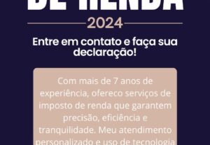Eu vou declarar seu imposto de renda 2024 ou anteriores.