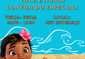 Eu vou fazer o convite da sua festa