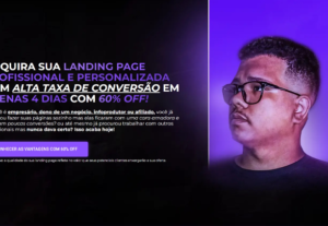 Eu vou criar sua landing page de alta conversão em 4 dias
