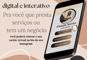 Eu vou Fazer uma cartão de vistas digital e interativo