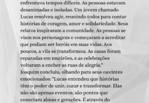 Eu vou Criar um Stotytelling de primeira qualidade.