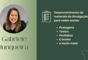 Eu vou Desenvolver seus materiais de divulgação