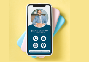 Eu vou criar o seu cartão de visitas interativo virtual