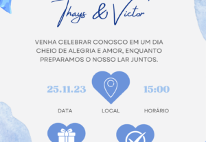 Eu vou criar o seu convite digital personalizado