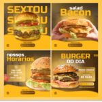 Eu vou criar 2 artes personalizadas para suas redes sociais