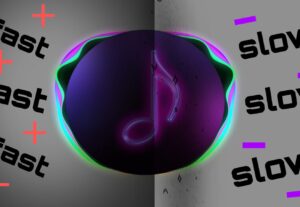 Eu vou fazer sua Música ficar na versão Speed ou Slow.