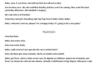 Eu vou fazer  tradução de textos para inglês ou para portugu...