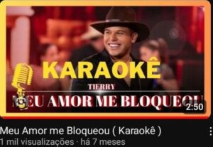 Eu vou deixar sua musica no formato vídeokê