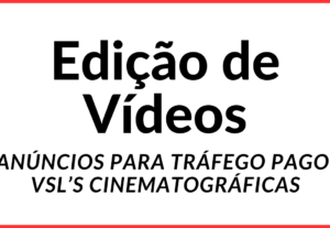 Eu vou Editar seu Vídeo, Criativo ou Vsl Cinematográfica.