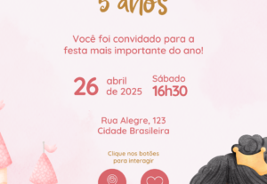 Eu vou criar o seu convite digital