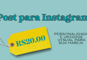 Eu vou fazer um post profissional para o seu Instagram
