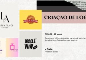 Eu vou criar a logo do seu negócio.