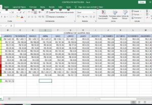 Eu vou fazer a planilha no Excel que você deseja