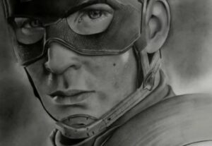 Eu vou fazer um desenho a grafite.