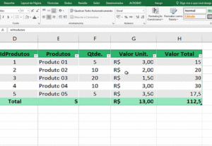Eu vou fazer sua formatação de tabela no Excel.