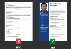 Eu vou fazer o seu currículo em modelo europeu