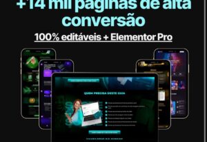 Eu vou enviar +14mil páginas de alta conversão editáveis
