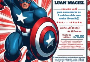 Eu vou Fazer convites personalizados para todas as ocasiões.