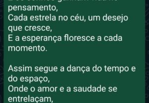 Eu vou criar um poesia pra você