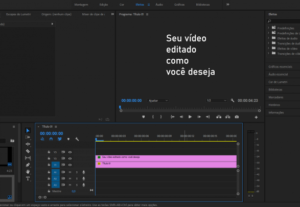 Eu vou fazer a edição do seu video de forma profissional