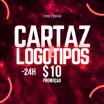 Eu vou fazer cartaz, logotipos e slides