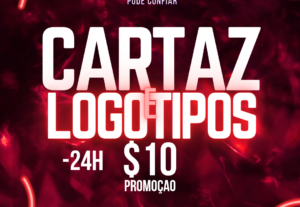 Eu vou fazer cartaz, logotipos e slides