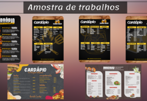 Eu vou fazer o seu cardápio profissional.