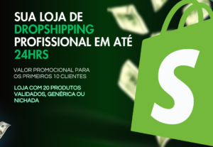 Eu vou Criar sua loja de dropshipping em até 24hrs