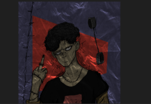 Eu vou fazer uma ilustração pra você de um personagem