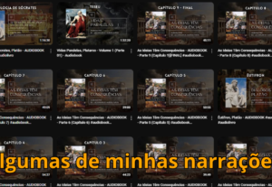 Eu vou narrar seus textos com voz masculina ou feminina