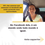 Eu vou fazer copy criativas para o seu anúncio do facebook a...