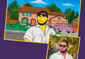 Eu vou fazer sua caricatura no estilo Simpsons