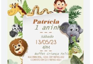 Eu vou Cria eu convite de aniversário