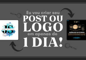 Eu vou criar uma logo ou um post de qualidade em apenas 1 di...