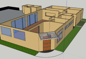Eu vou desenhar sua planta baixa em um projeto 3d