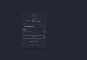 Eu vou fazer o sistema de login do seu site