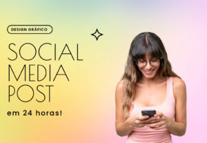 Eu vou criar uma arte para a sua rede social em 24 horas